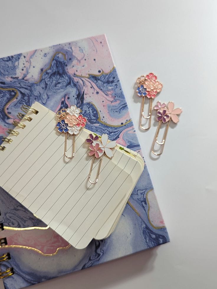 Flowers Bookmark/Paperclips